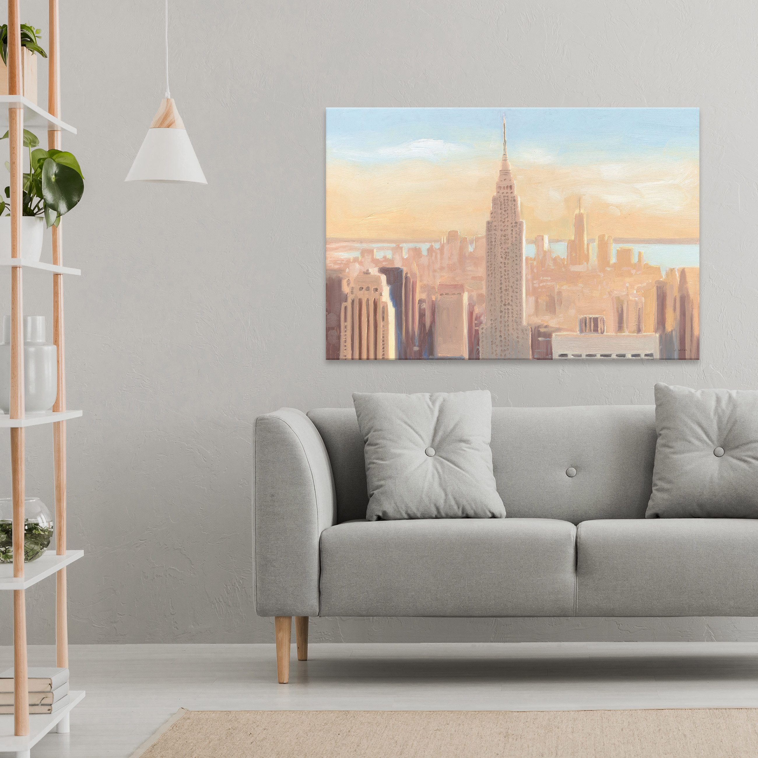 Wallarena Leinwandbild New York - Mehrfarbig - Modern - Wohnzimmer, New York, 120x80x3cm