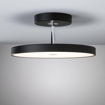 Paulmann LED Deckenleuchte Smarte Zigbee 3.0 LED Deckenleuchte Hildor in Schwarz-matt und Chrom, keine Angabe, Leuchtmittel enthalten: Ja, fest verbaut, LED, warmweiss, Deckenlampe, Deckenbeleuchtung, Deckenlicht