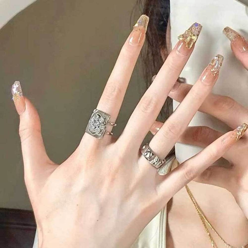 Blusmart Kunstfingernägel Verwenden, Einfach Zu Kunstfingernägel Schmetterlings-Nagelkunst-Aufkleber, Modisch