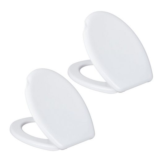 relaxdays WC-Sitz »2 x Toilettendeckel weiß« | OTTO