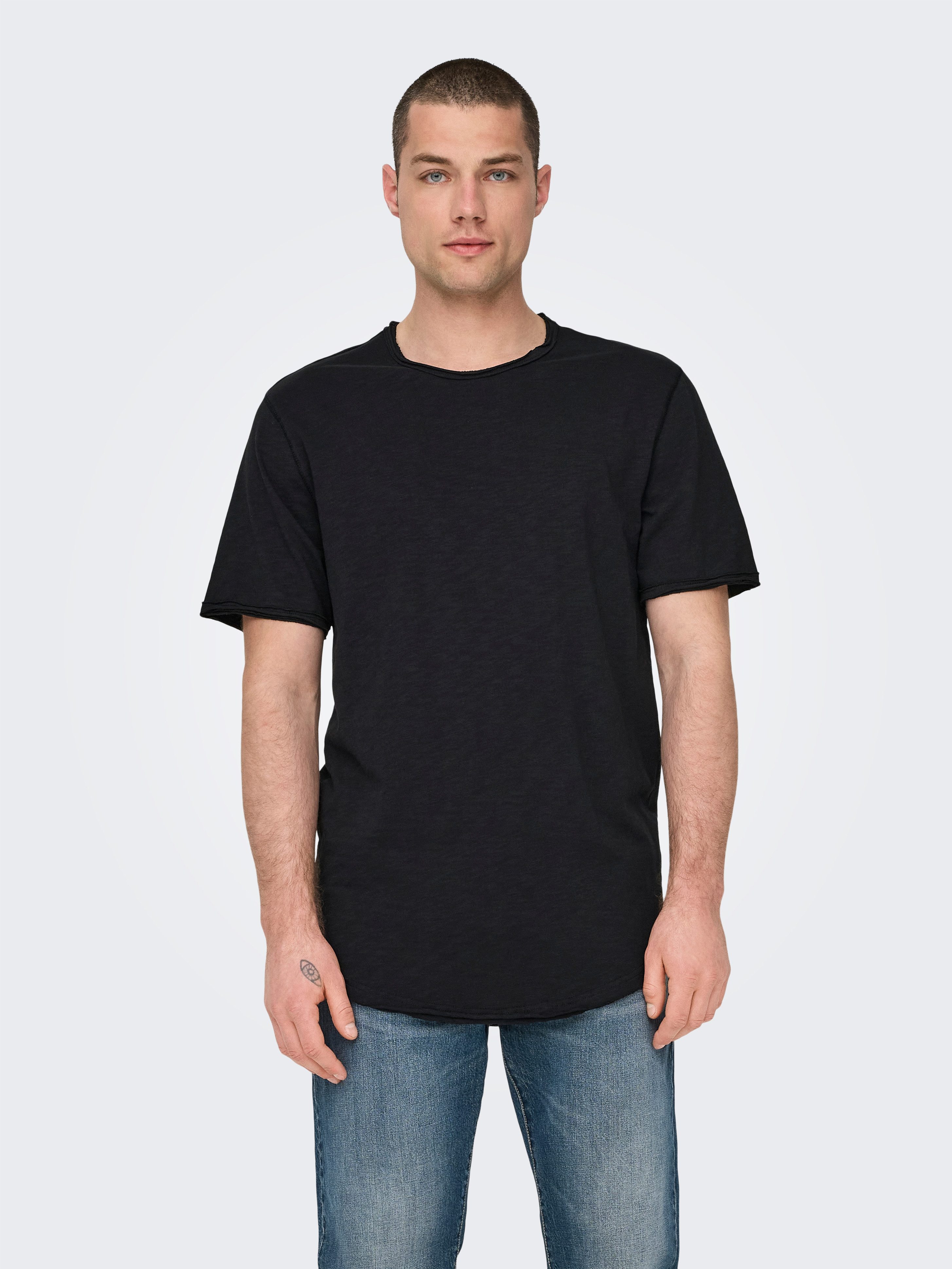 ONLY & SONS T-Shirt ONSBENNE LONGY SS TEE NF 7822 NOOS