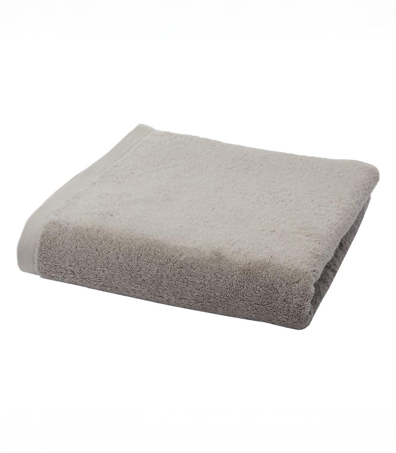 Aquanova Duschtuch Duschtuch LONDON, Greige, B 70 cm, L 130 cm, (1-St), gekämmte ägyptische Baumwolle, waschbar