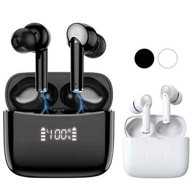 VSIUO Wireless Earbuds IPX7 Ohrhörer Deep Bass wireless In-Ear-Kopfhörer (Sprachsteuerung, True Wireless, Siri, Voice Assistant, Bluetooth, ANC+ENC Rauschunterdrückung, Bluetooth 5.3)
