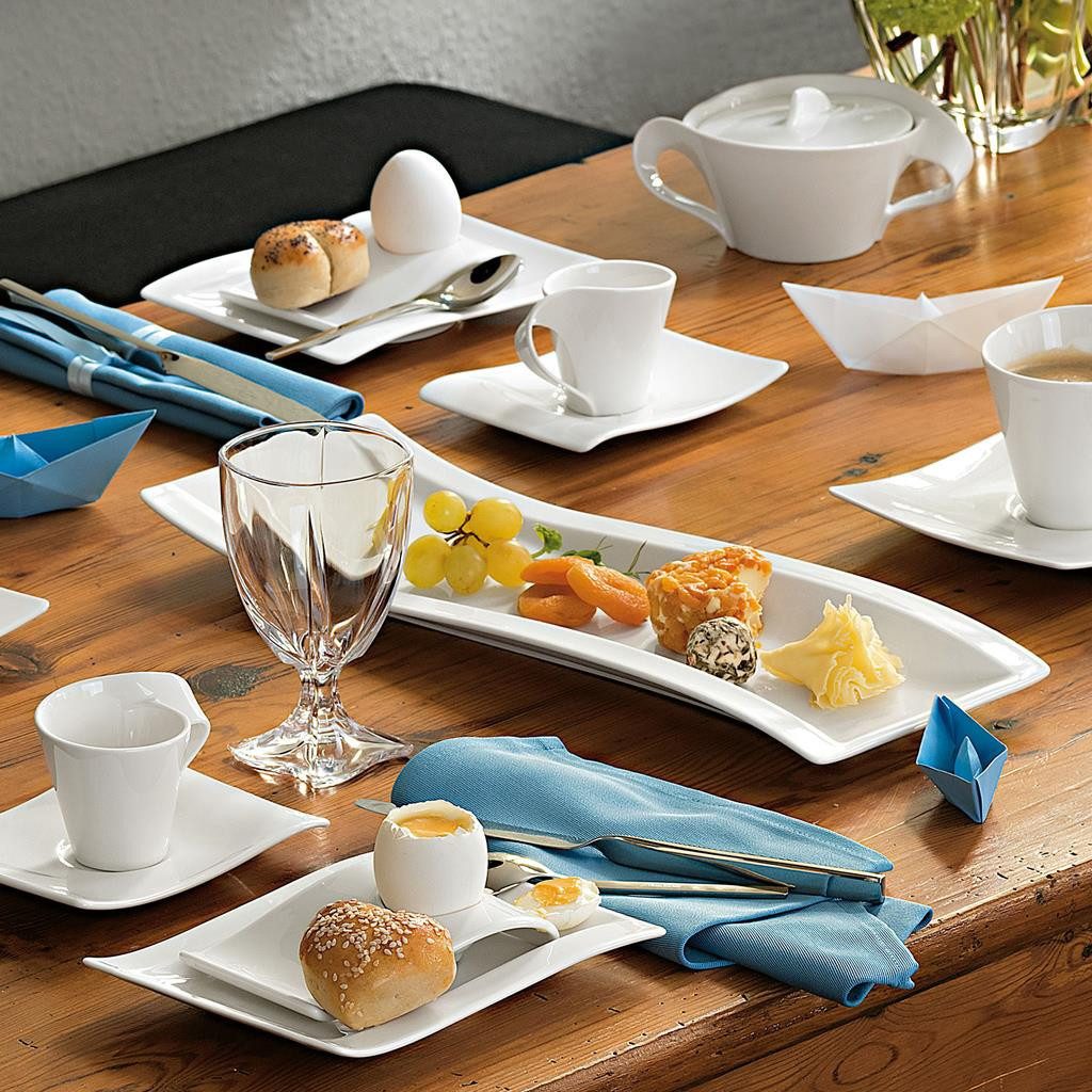 Villeroy & Boch Kombiservice NewWave Antipasti Set 5er Set (5-tlg), 1 Personen, Porzellan