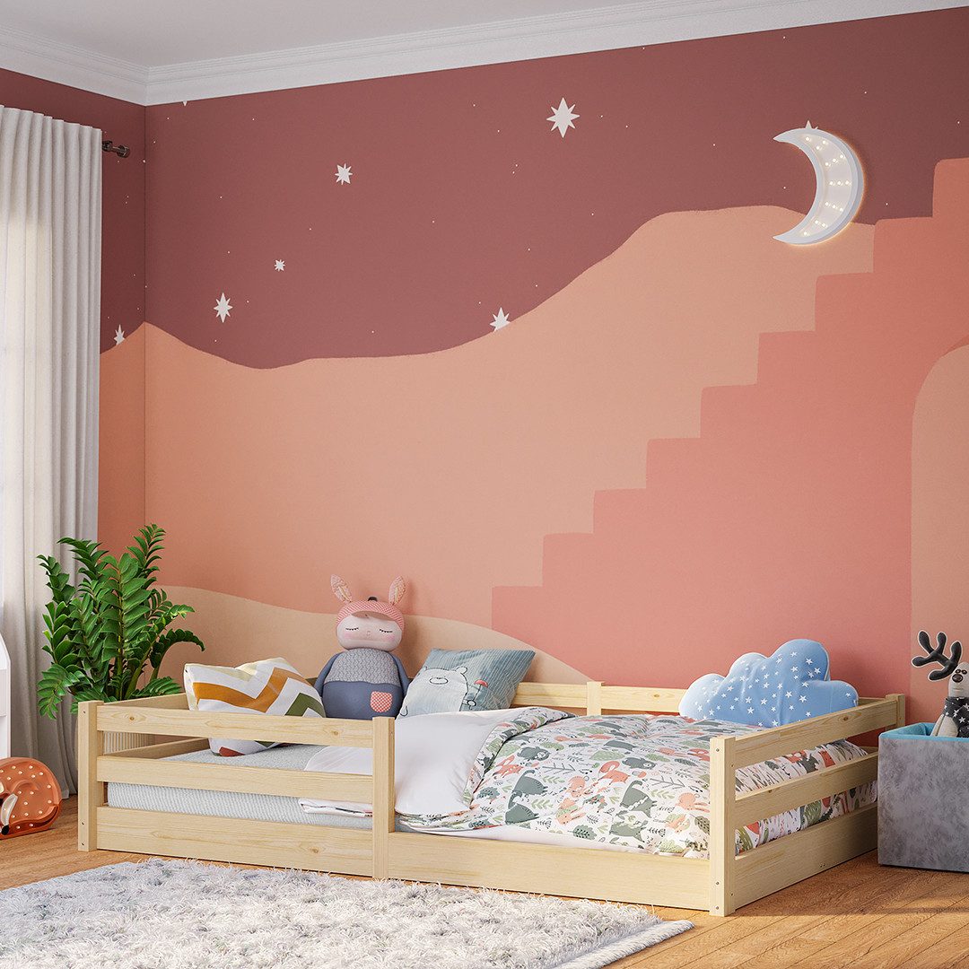 Bellabino Kinderbett Iskri mit Rausfallschutz und günstig online kaufen