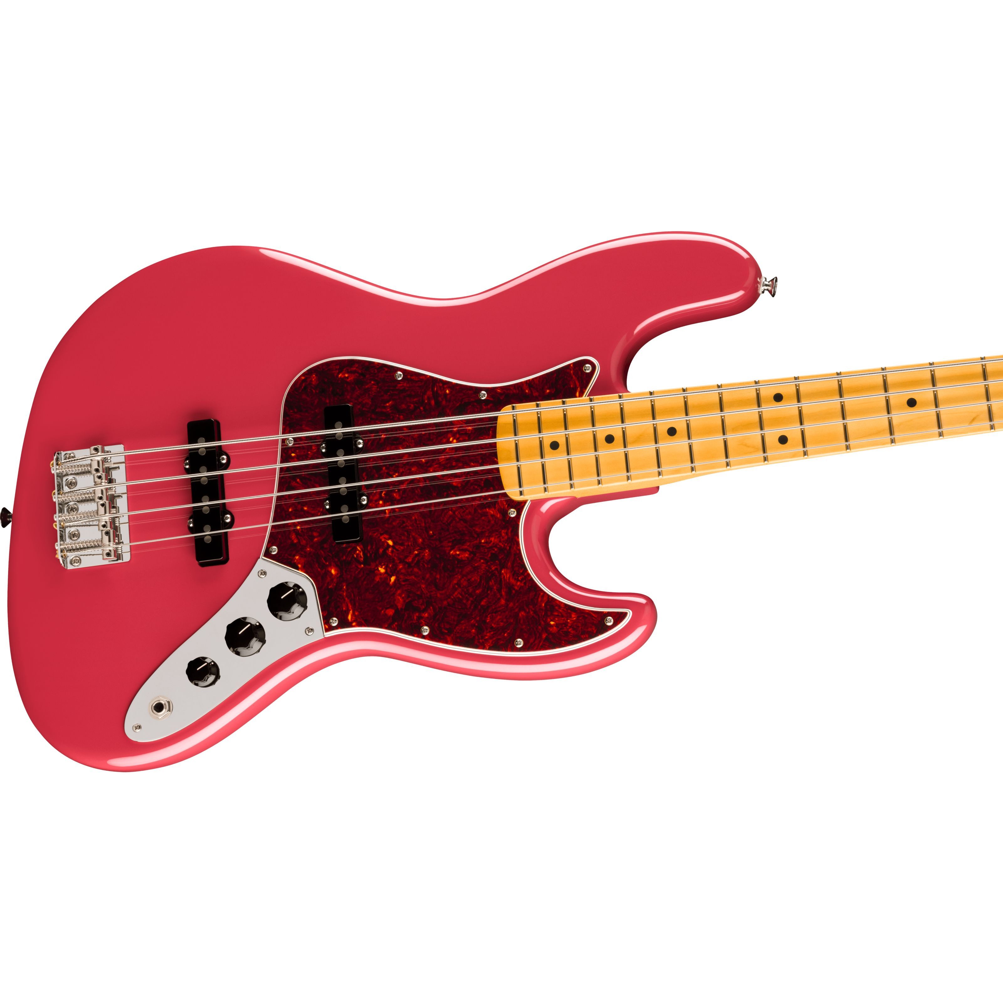 Fender E-Bass, E-Bässe, 4-Saiter E-Bässe, American Professional Classic Jazz Bass MN Faded Dakota Red - E-Bass