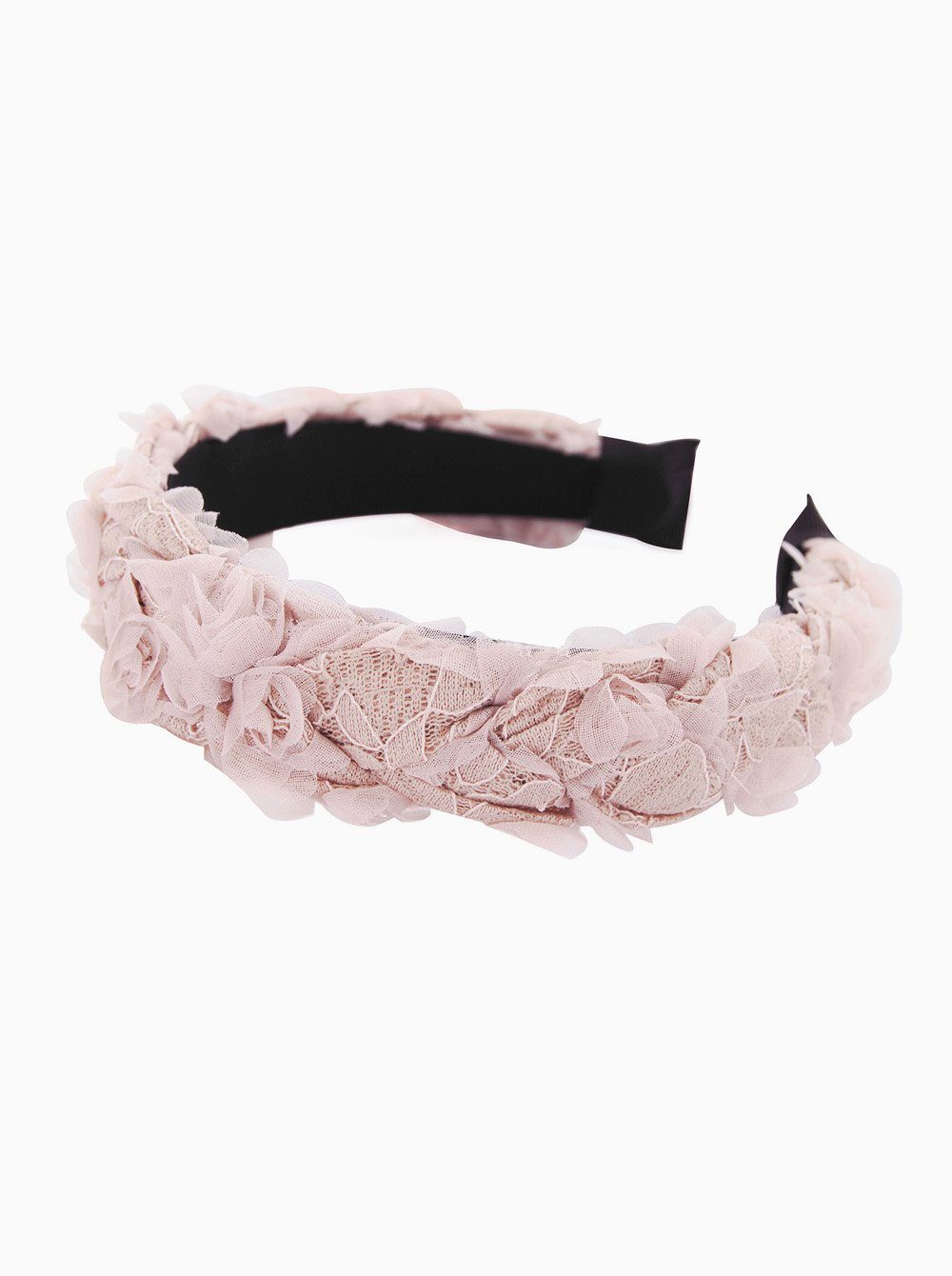 axy Haarreif Haarreif mit Blumenkranz Look, Vintage Look zur Hochzeit Damen Haareifen Haarband
