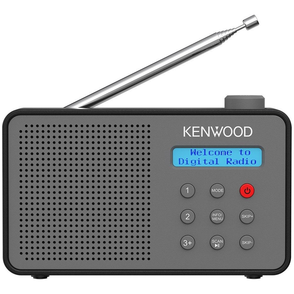Kenwood CR-M25DAB-H Kofferradio mit DAB/DAB+ grau Radio