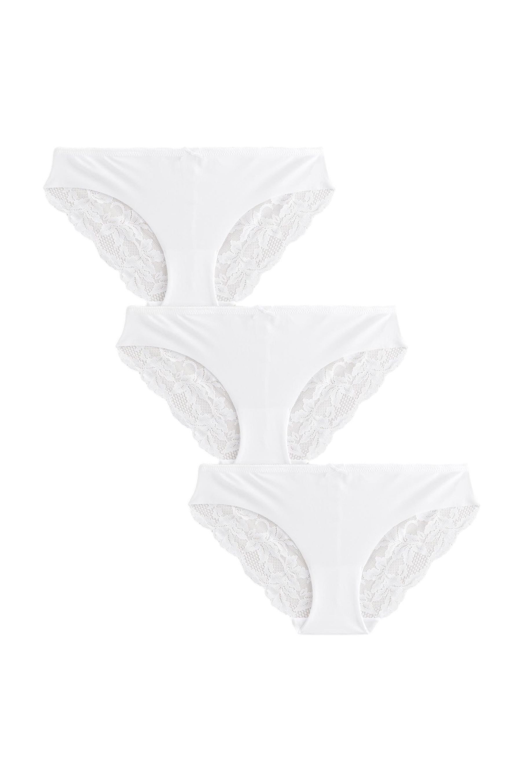 Next Brasilslip 3 Stk. Nahtlose Slips mit Rückenspitze, Brazilian (3-St)