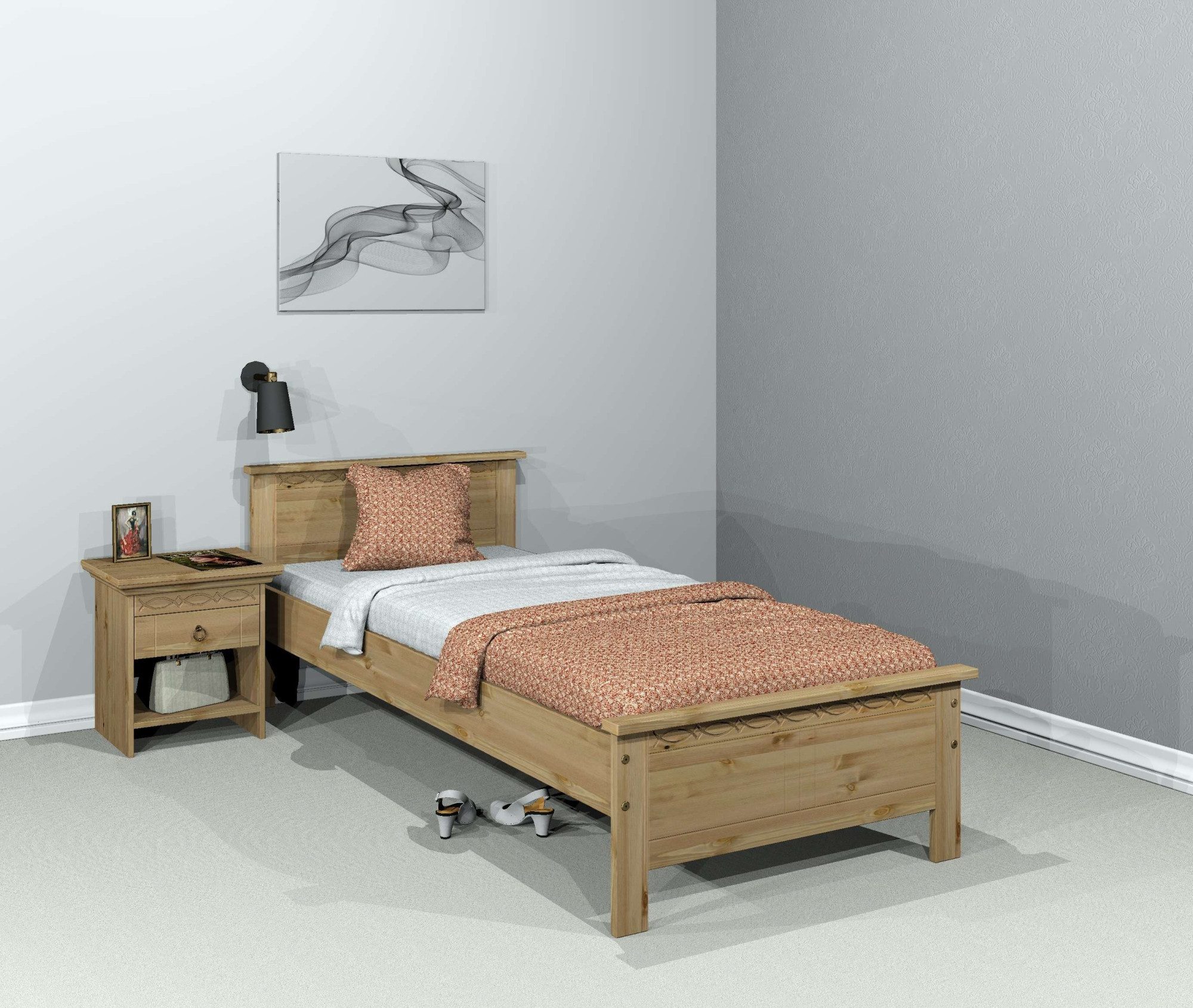 OTTO home Massivholzbett "Indra, TOPSELLER, Landhausstil, edles Design,zert günstig online kaufen