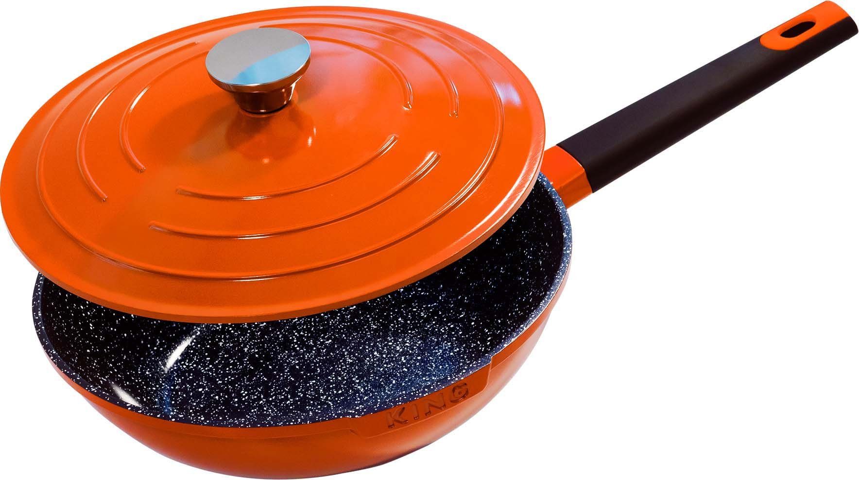 KING Wok Shine Orange, Ø 28 cm, (1-tlg), Induktion