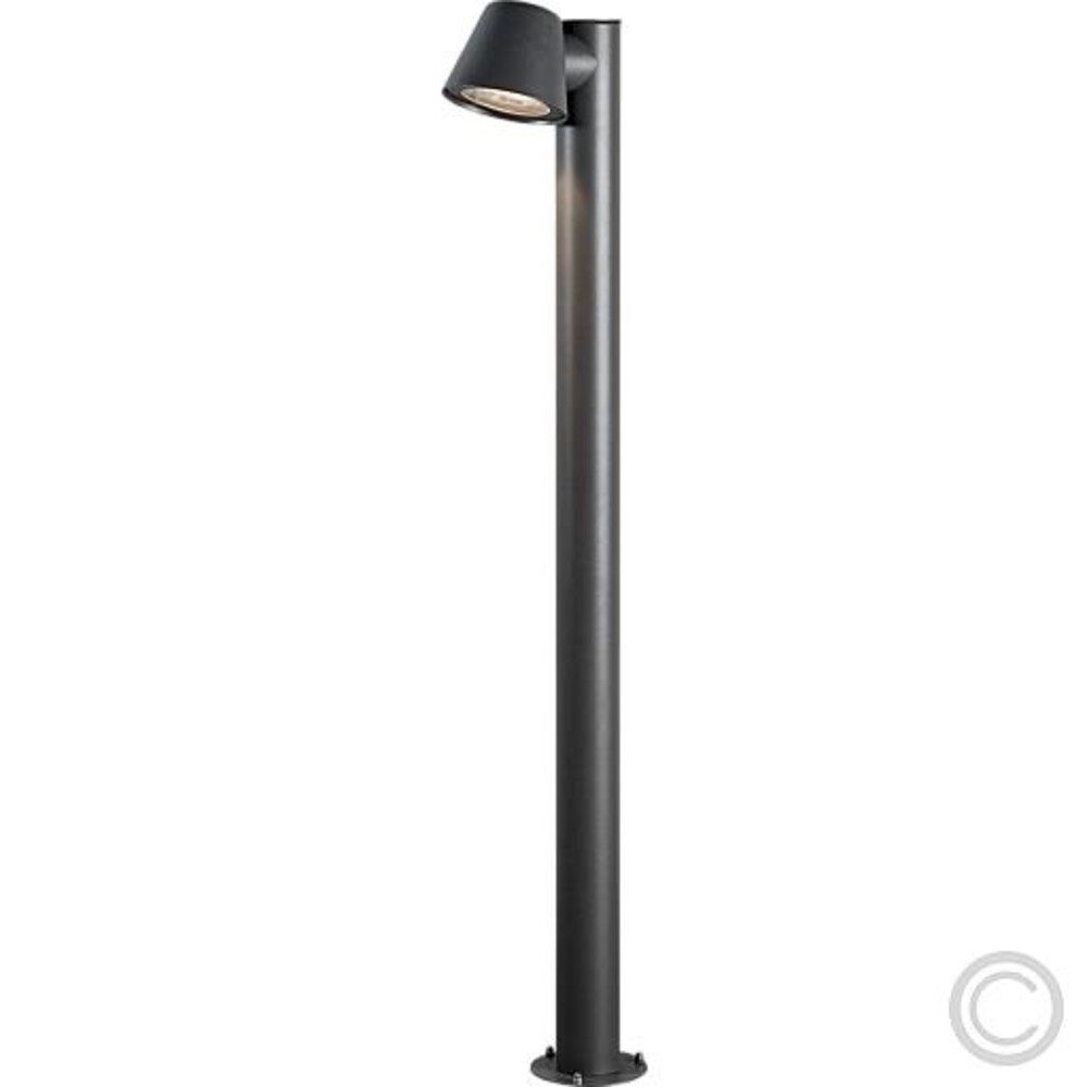 KONSTSMIDE Sockelleuchte Aluminium, anthrazit, IP44, wassergeschützt, G, L1150mm, wassergeschützt
