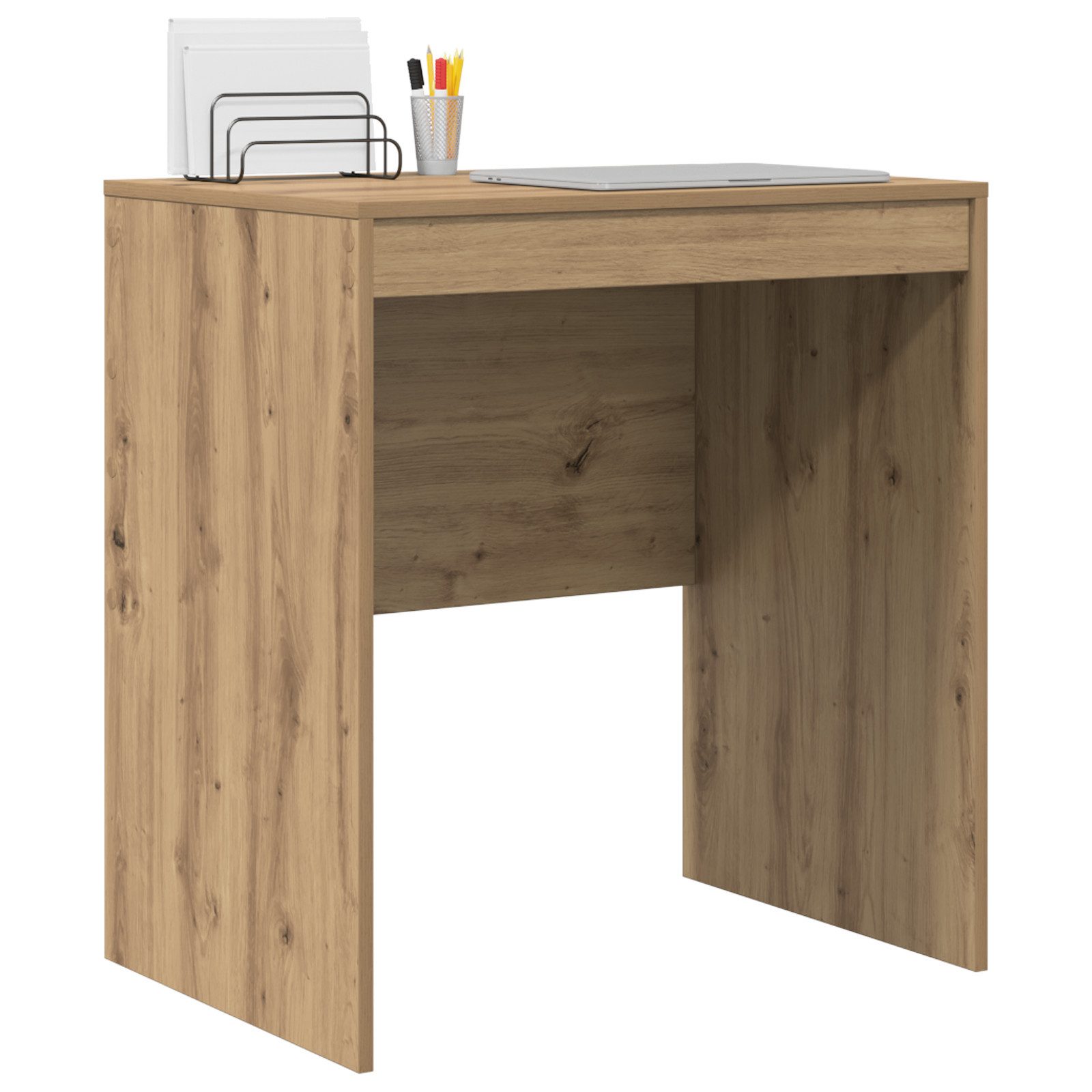 vidaXL Schreibtisch Schreibtisch Gehobelte Eiche Holzwerkstoff günstig online kaufen