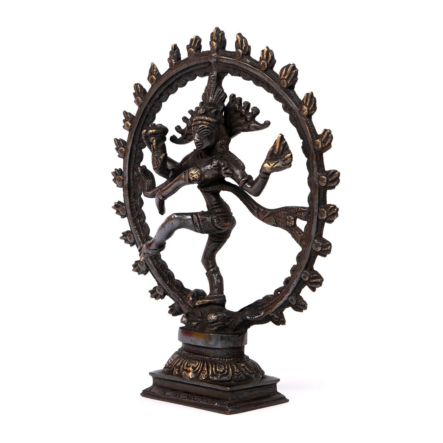 Messing Dekofigur 23 Nataraj bodhi Statue, ca. cm, schwarz