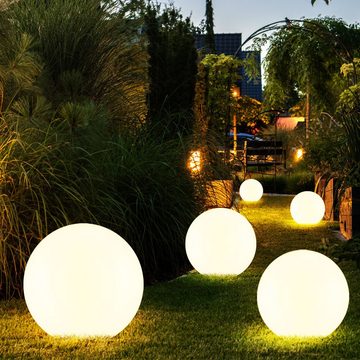 Globo Gartenleuchte, Leuchtmittel nicht inklusive, Kugelleuchte Erdspieß Steckleuchte Gartendeko Kugellampe Außenleuchte