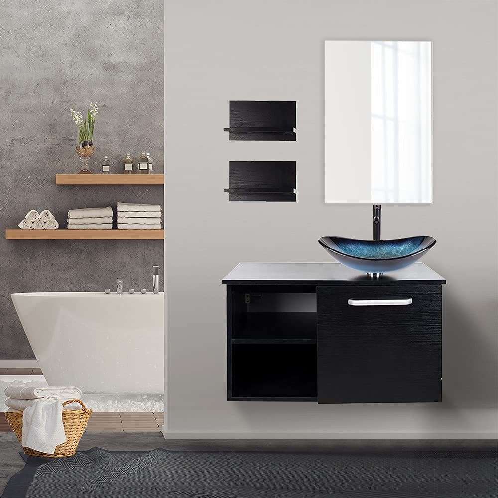 Puluomis Badmöbel-Set mit Spiegel, Badezimmerschrank mit günstig online kaufen