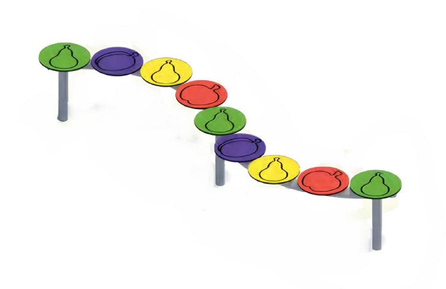 Xlmoebel Balanceboard Spielparadies Rutschbahn Kletterturm Spielplatz Bewegungsareal, Hergestellt in Europa