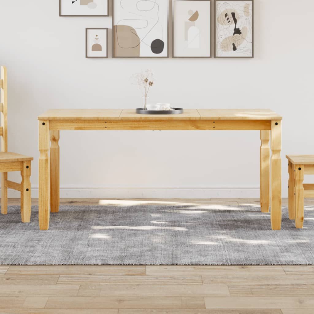 vidaXL Esstisch Esstisch Corona 160x80x75 cm Massivholz Kiefer (1-St)