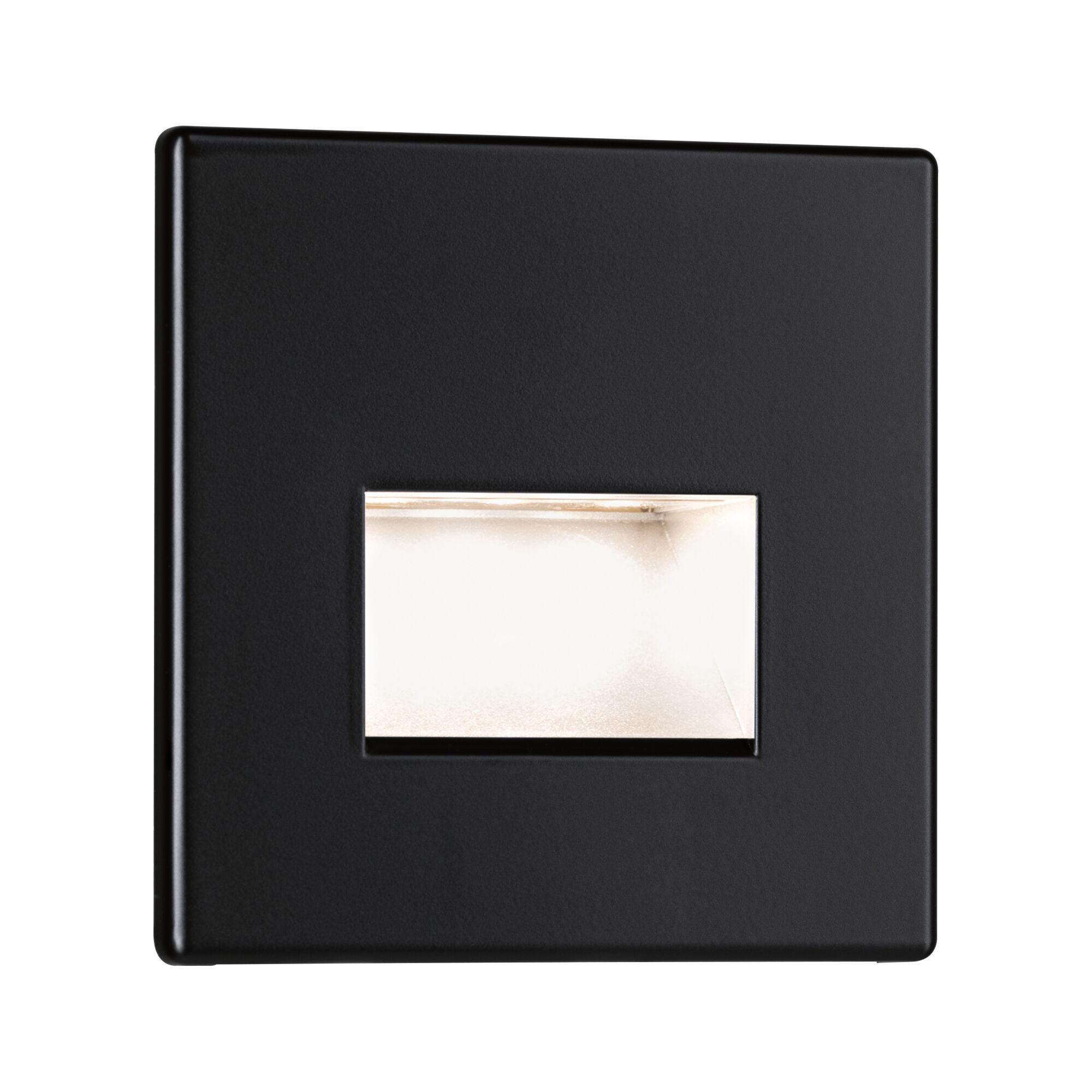 Paulmann LED Einbauleuchte LED Wandeinbauleuchte Edge Quadro 1,2W 25lm 230V, LED fest integriert, Warmweiß