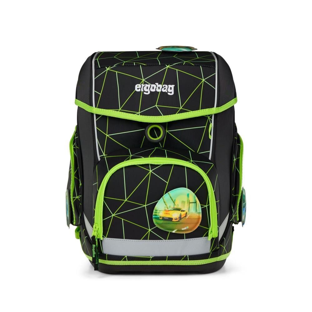 ergobag Schulranzen Cubo (5tlg., inkl. Sportbeutel, Federmäppchen, Schlampermäppchen und Kletties)