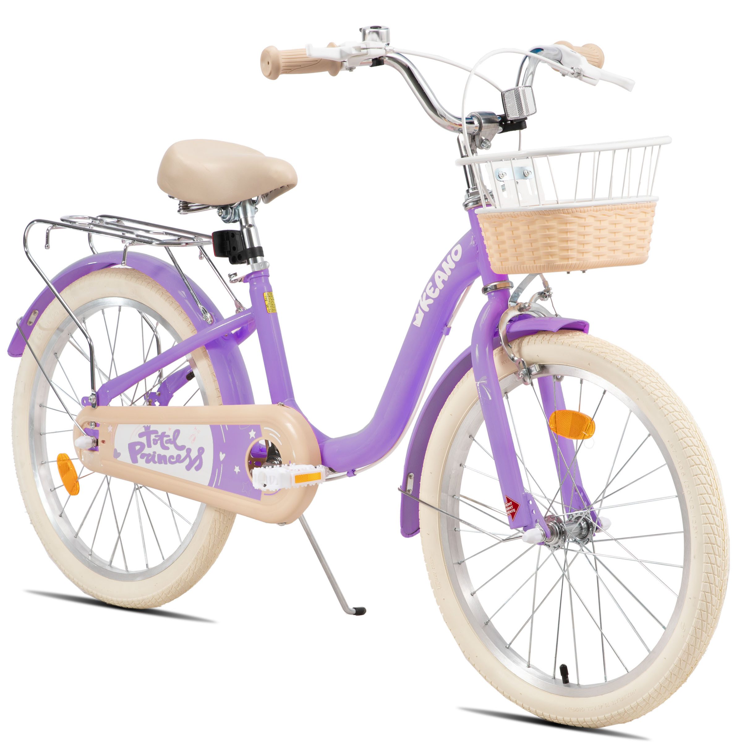 JOYSTAR Kinderfahrrad 16/20 Zoll Fahrräder für Mädchen Geeignet 4-10 Jahren, mit Korb, Kotflügel, Kettenschutz, Gepäckträger und Stützrädern