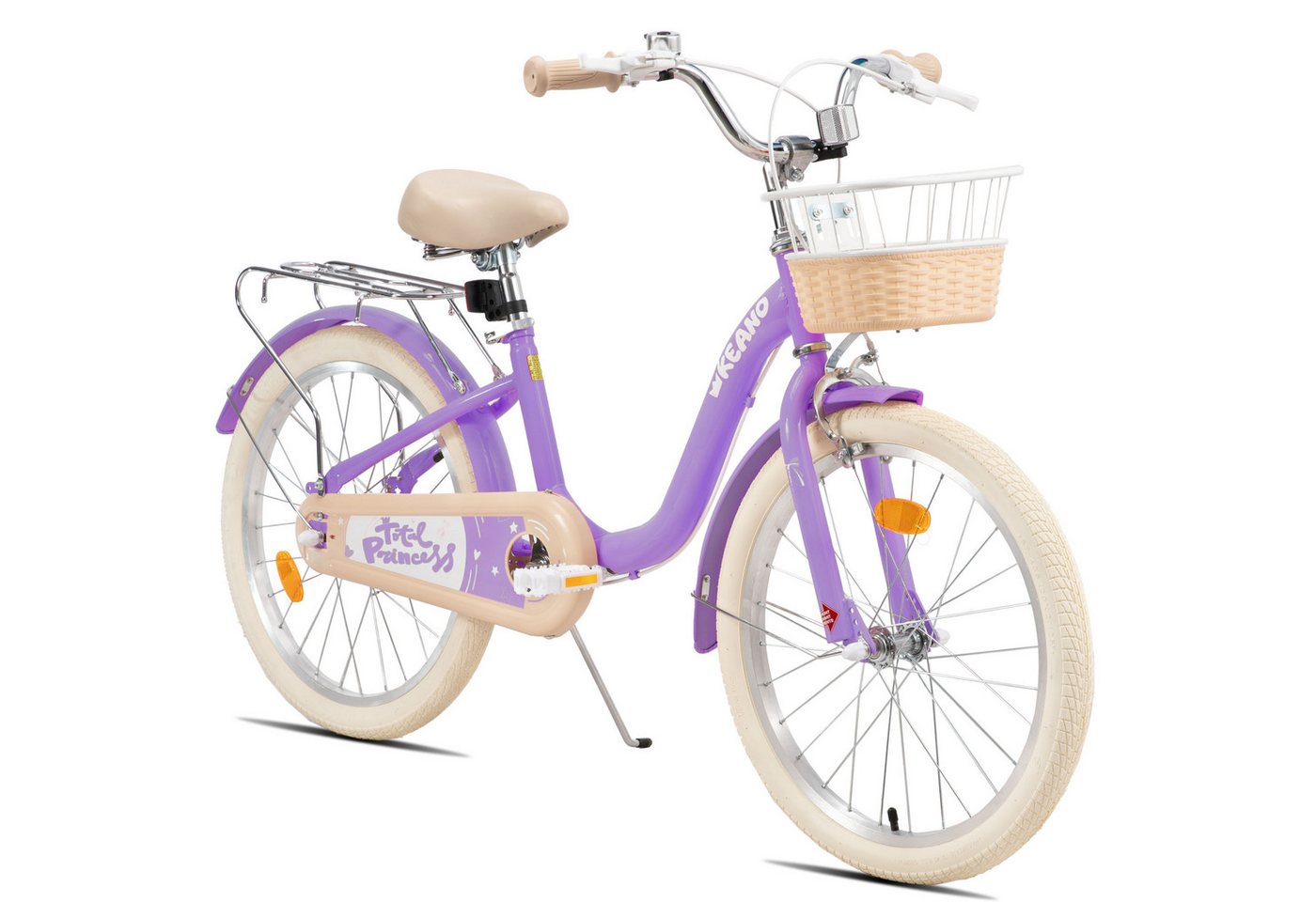 JOYSTAR Kinderfahrrad 16/20 Zoll Fahrräder für Mädchen Geeignet 4-13 Jahren, mit Korb, Kotflügel, Kettenschutz, Gepäckträger und Stützrädern