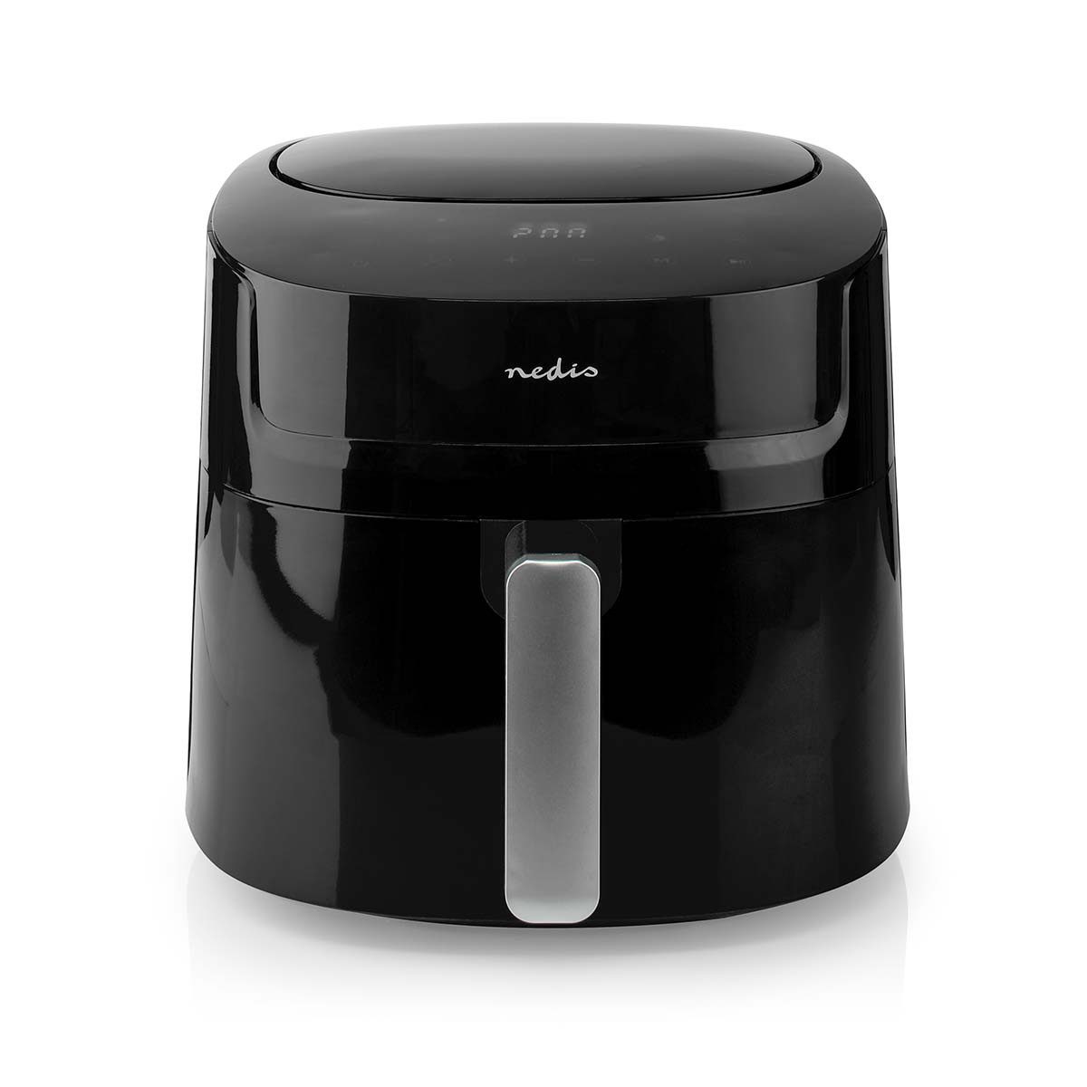 Nedis Heißluftfritteuse KAAF170BK, 1800 W, Temperatur 40–200 °C, Timer bis 60 Min, einfache Bedienung für Zuhause