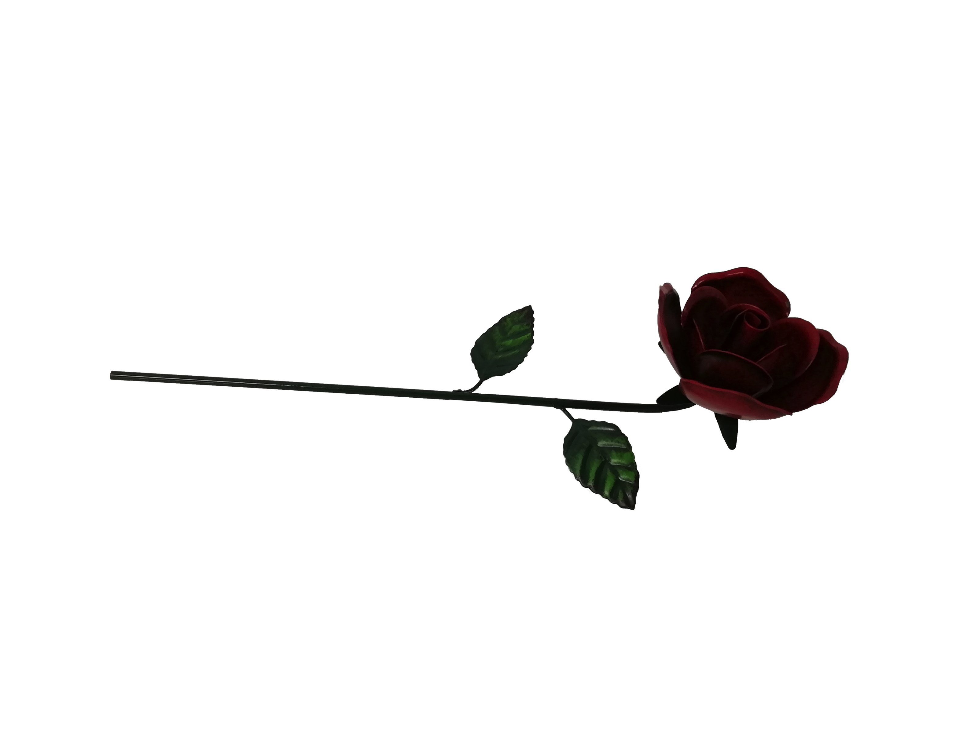 Dehner Gartenstecker Dekostab Rose, Metall, frostbeständig günstig online kaufen