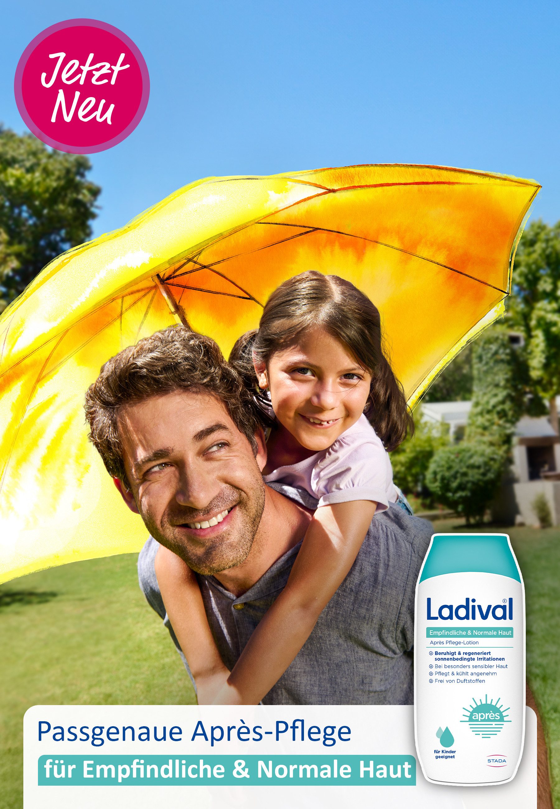 Ladival After Sun-Lotion Empfindliche & Normale Haut Après Pflege-Lotion, beruhigt & regeneriert sonnenbedingte Irritationen