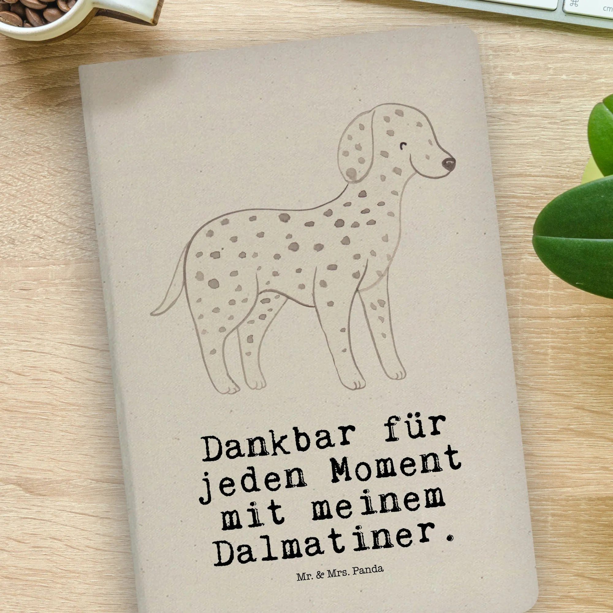 Thumbnail - Mr. & Mrs. Panda Notizbuch Dalmatiner Moment - Transparent - Geschenk, Notizbuch A4 Blanko, DIN Mr. & Mrs. Panda, Langle...