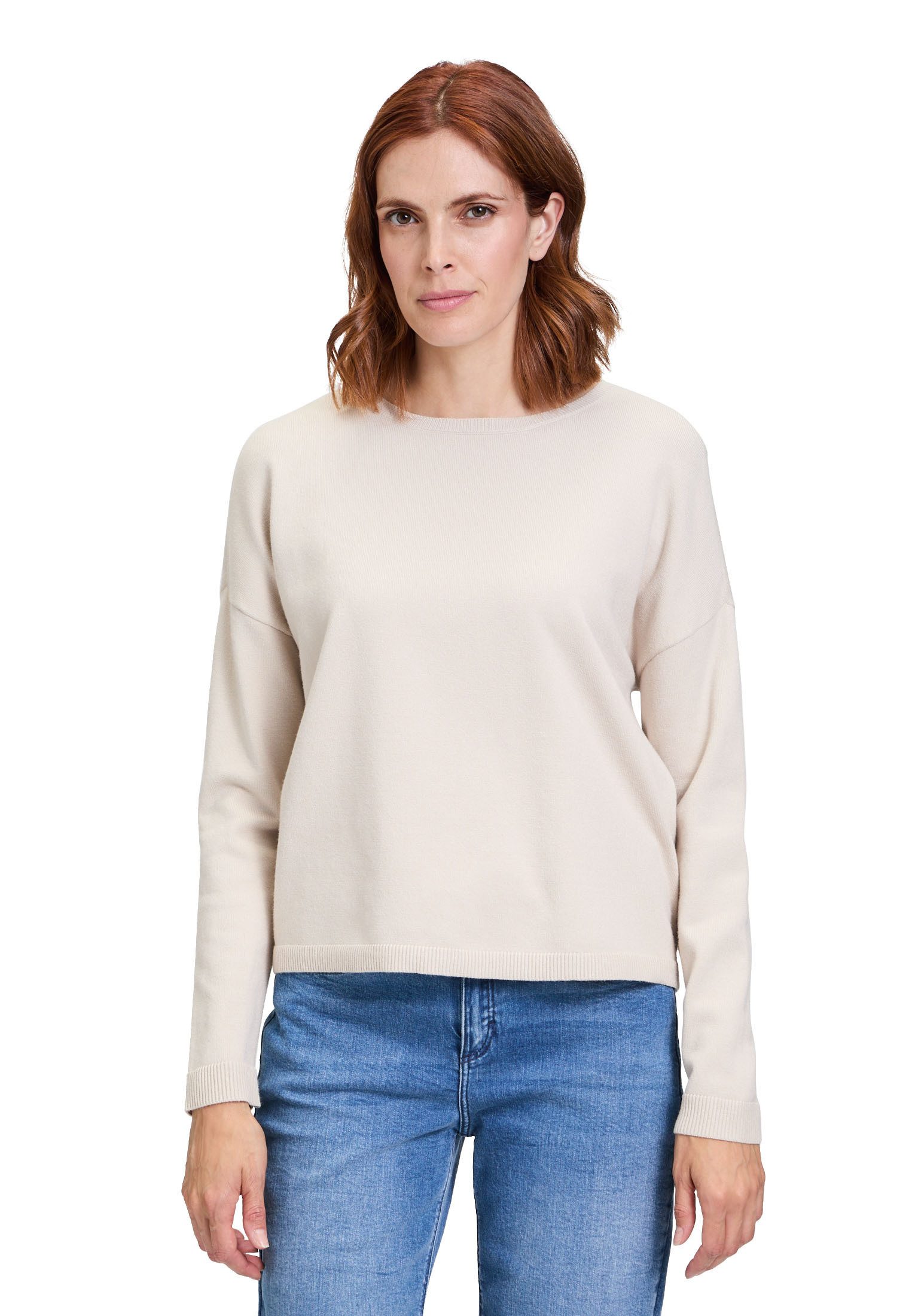 Cartoon В'язані светри Damen В'язані светри mit Rundhalsausschnitt (1-tlg) Color Blocking