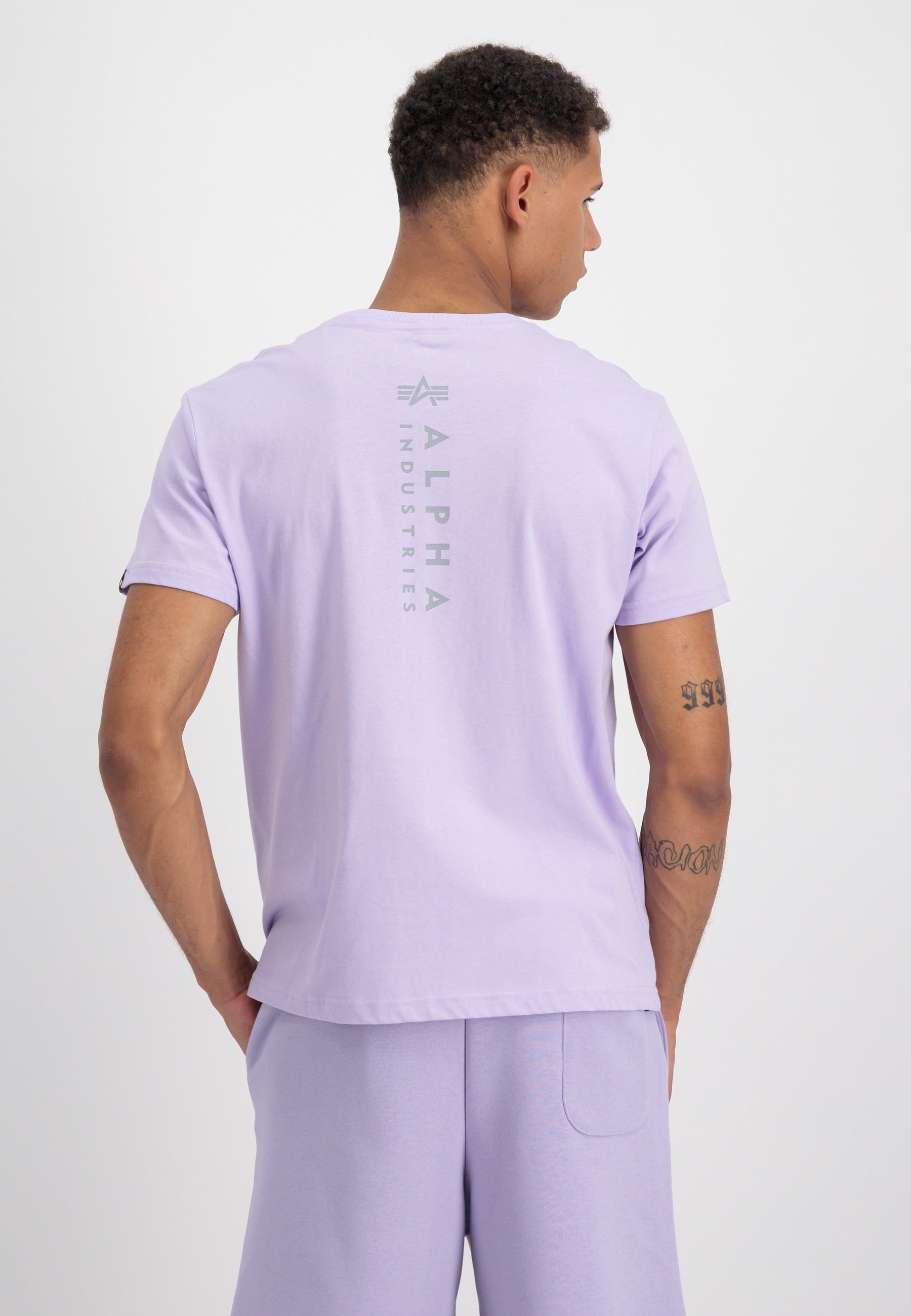 T-Shirt pale Alpha Industries - violet T-Shirt T-Shirts Industries Unisex Men EMB Alpha