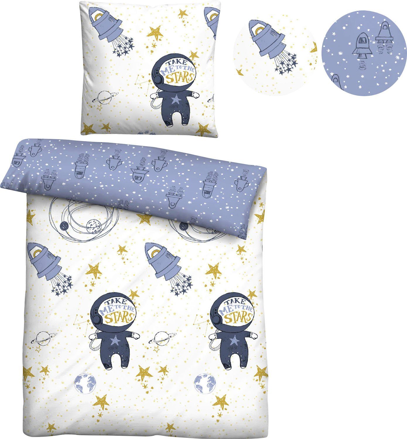 Biberna Kinderbettwäsche Julien in Gr. 100x135 günstig online kaufen