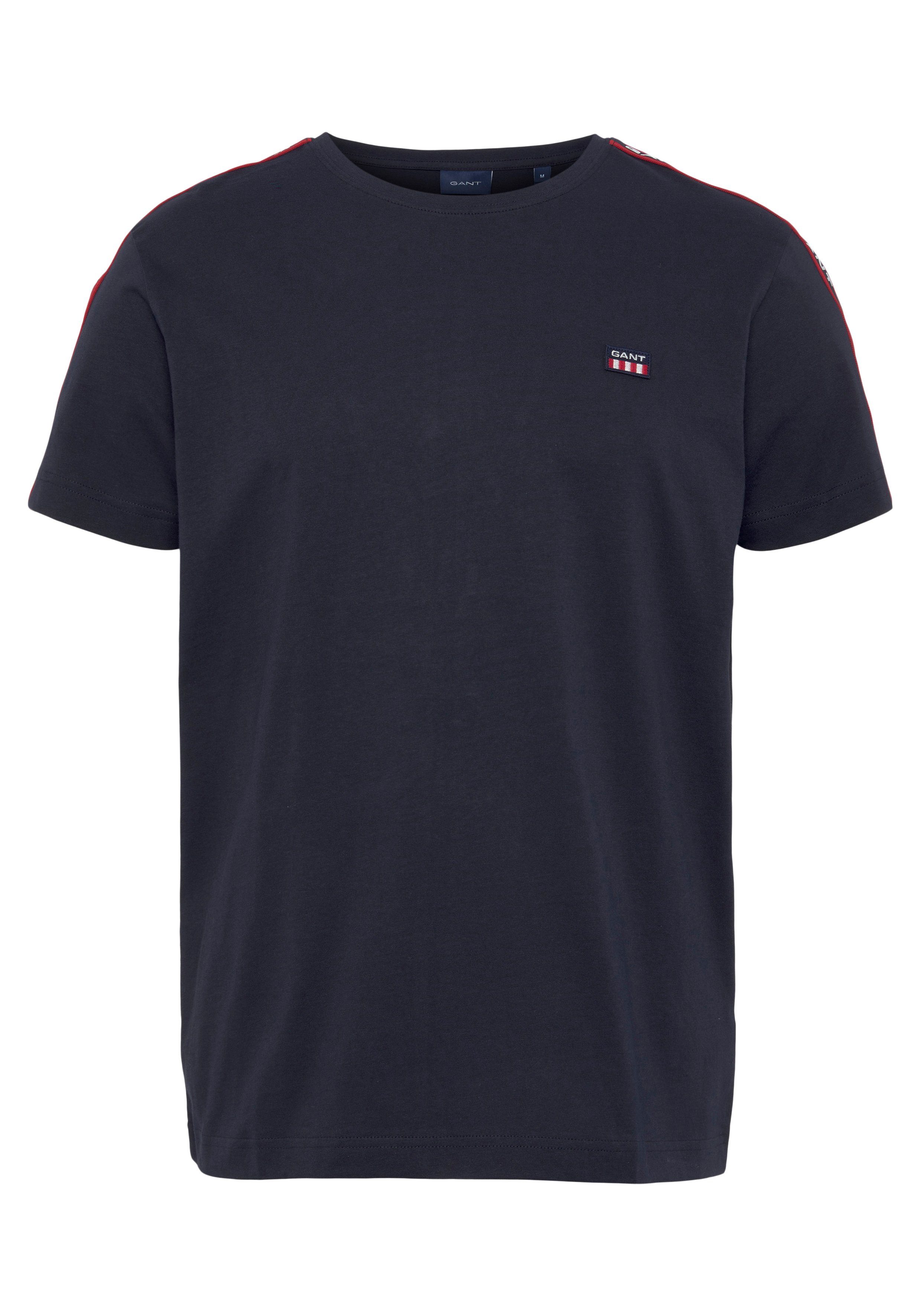 mit Gant Logo-Badge T-Shirt even.blue