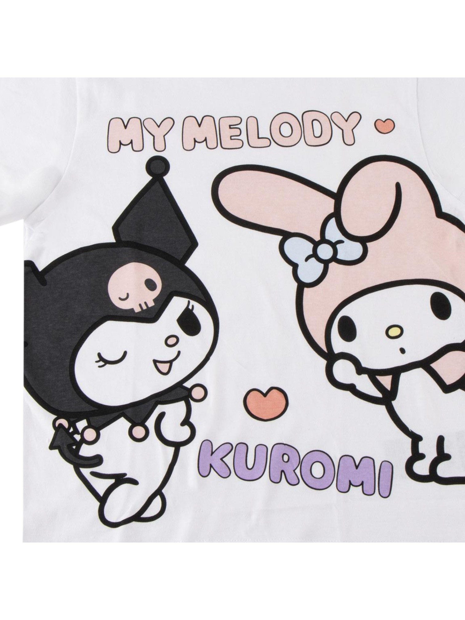 Cerdá T-Shirt Kuromi & My Melody Mädchen Shirt Gr. 116 -152 cm