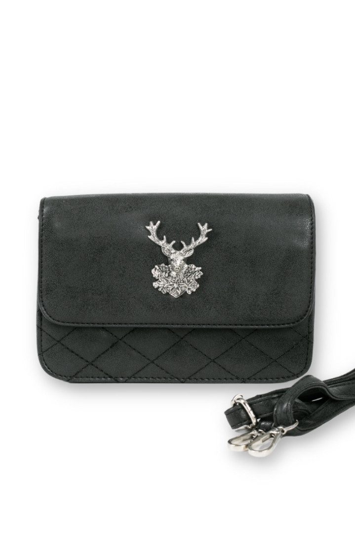 CASSANDRA Handtasche Trachtentasche - CHRISTINA - hellgrau, grün, schwarz