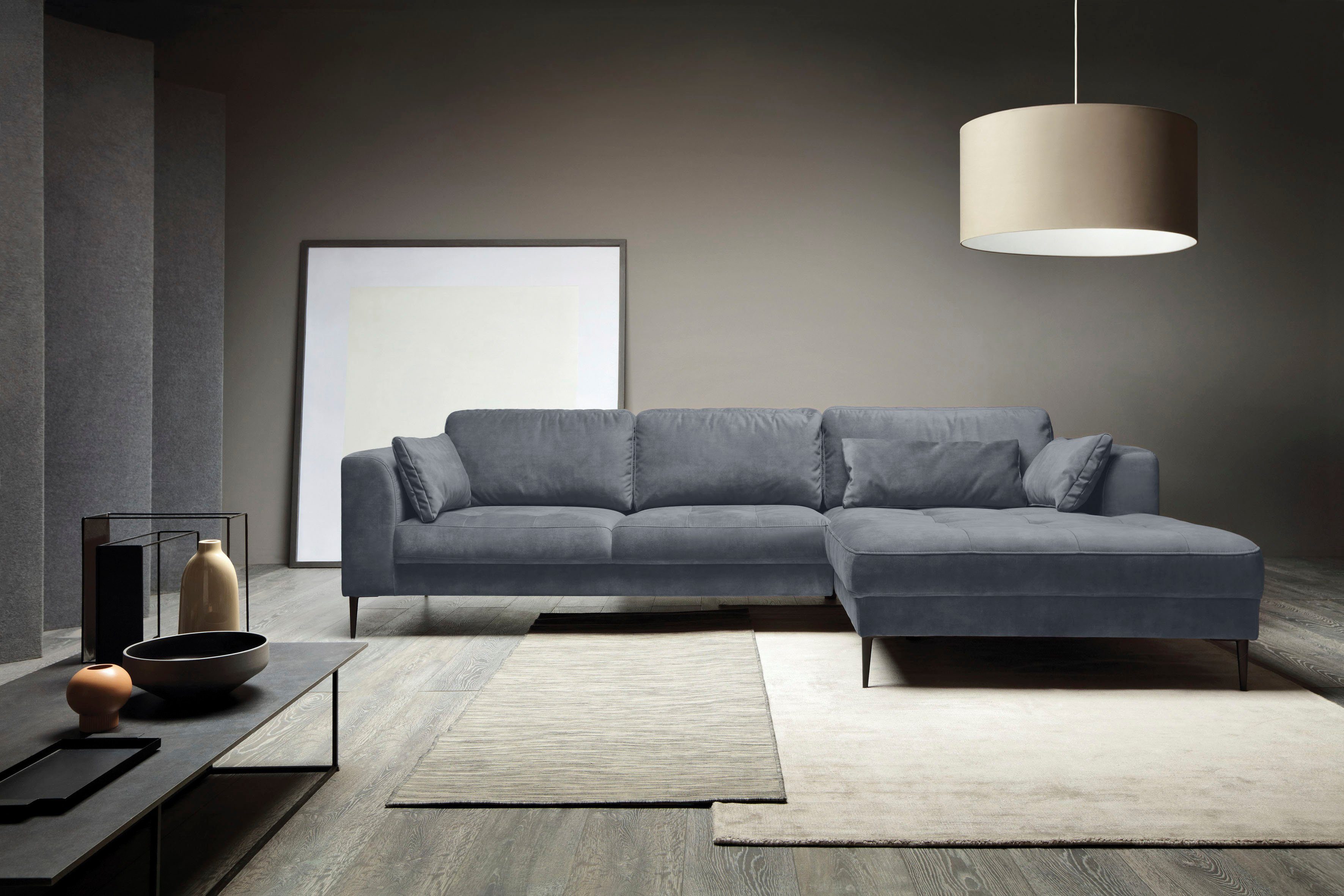 TRENDMANUFAKTUR Ecksofa "Luzi, wahlweise mit Schlaffunktion & Bettkasten. O günstig online kaufen