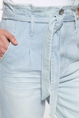 ATT Jeans Relax-fit-Jeans Moon im Paperbag-Design mit Streifenmuster