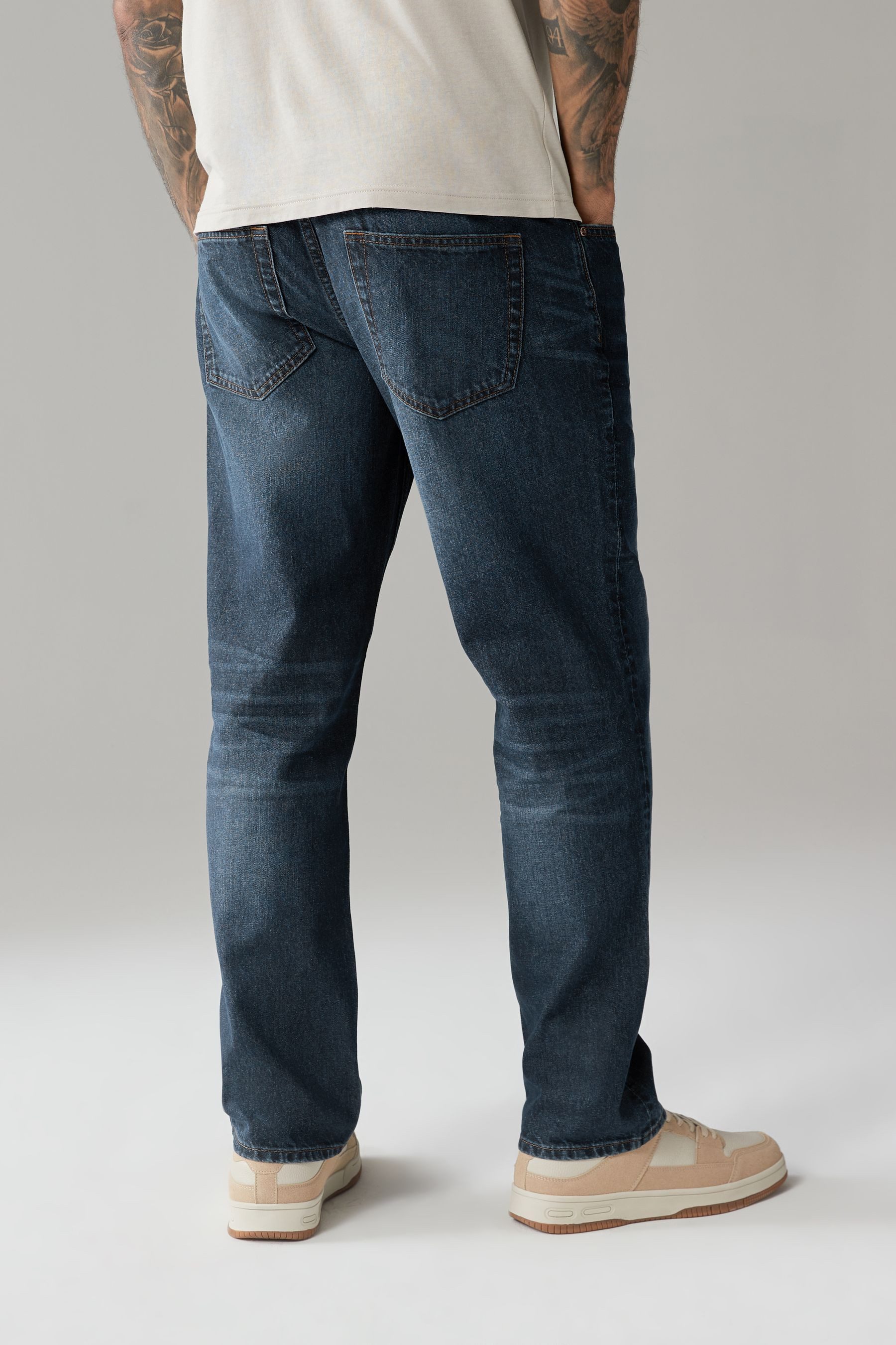 Next Straight-Jeans Authentische Straight Fit Jeans, 100 % Baumwolle (1-tlg günstig online kaufen