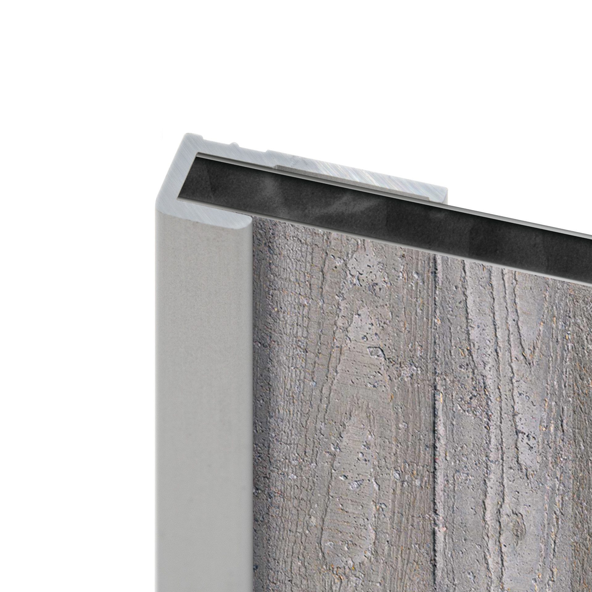 Schulte Abschlussprofil für DecoDesign Badrückwände (1-tlg), für Wandverkleidungen mit 3 mm Materialstärke