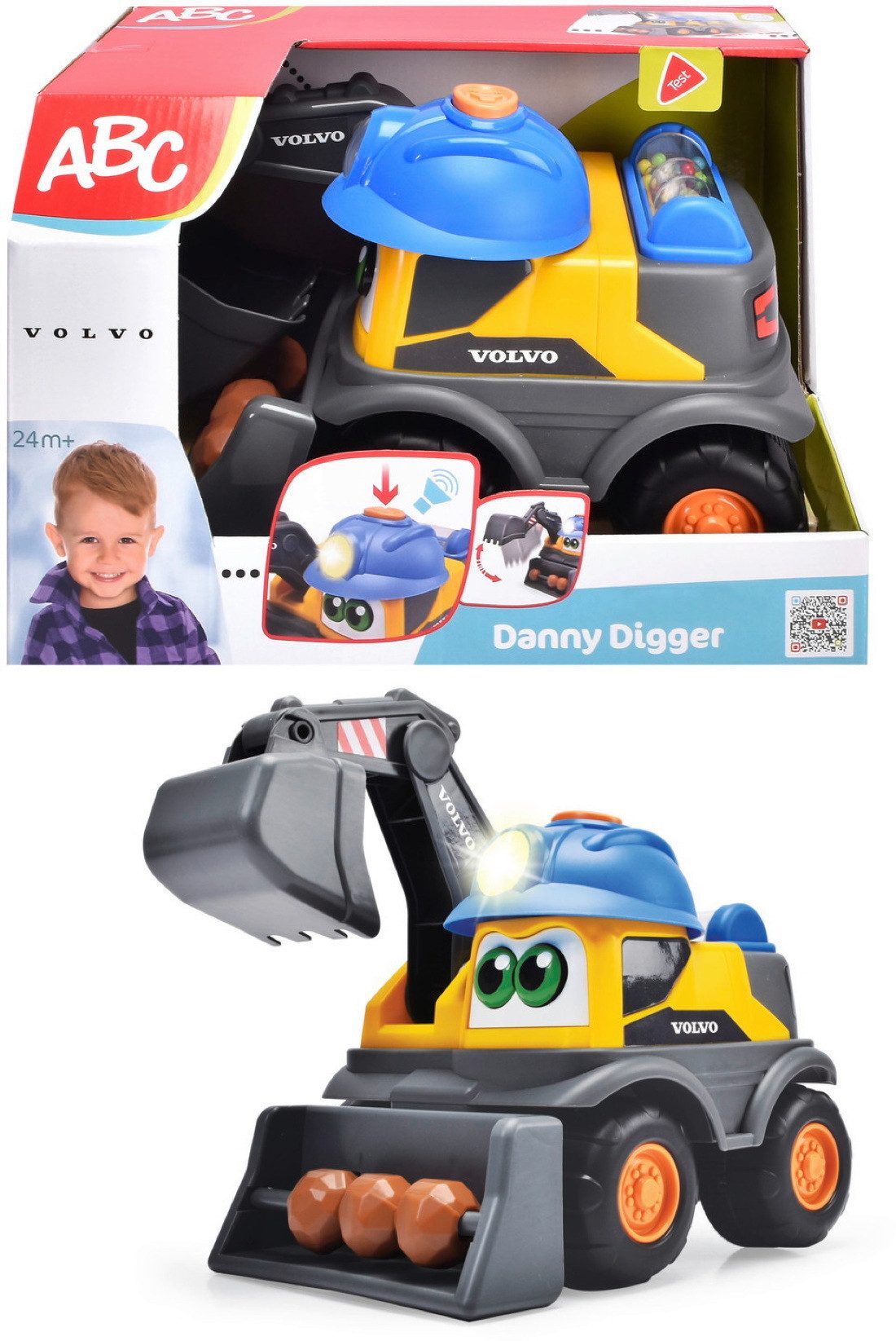 ABC-Dickie-Simba Іграшки-Bagger ABC Baby- & Kleinkindspielzeug Bagger Danny Digger 204114013