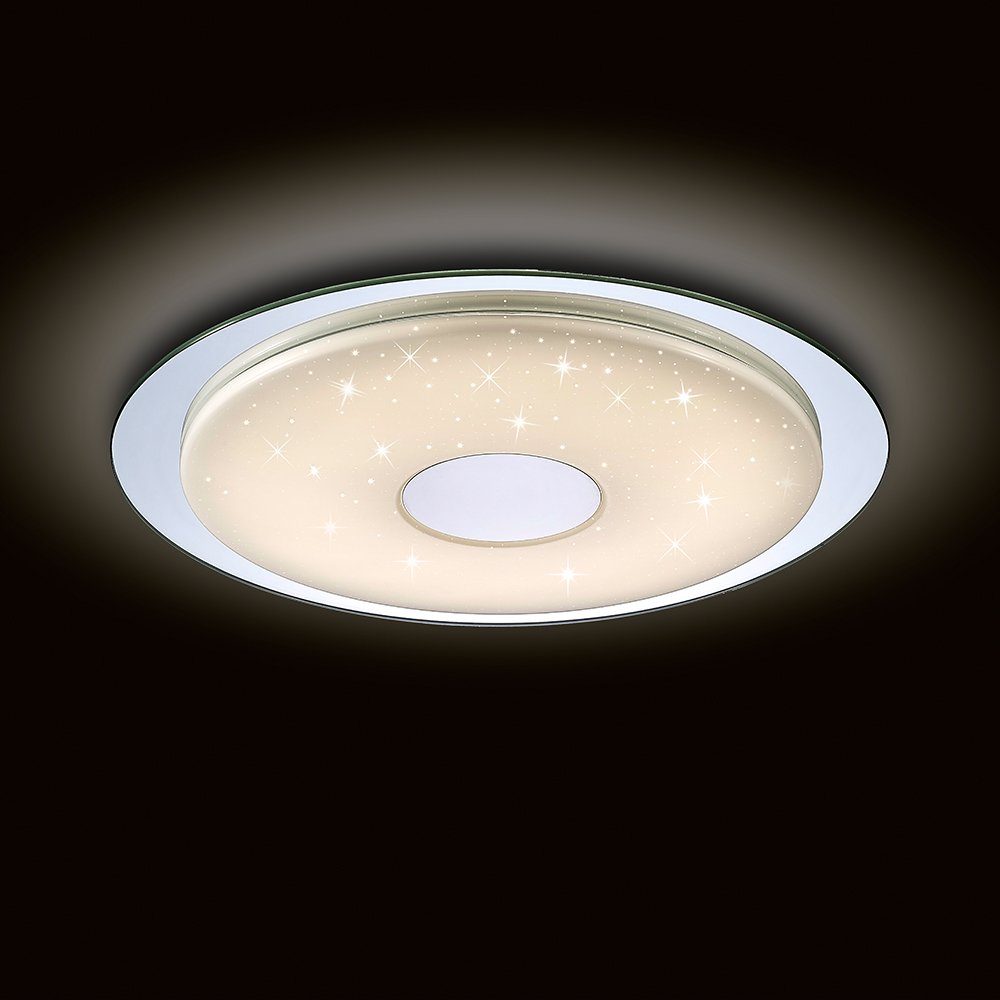 LED-Deckenlampe Fernbedienung funkelnde Weiß Virgin mit Deckenleuchte Mantra Weiß