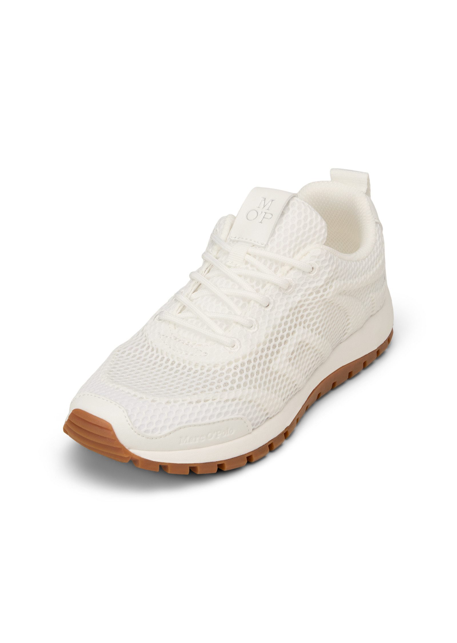 Marc O'Polo aus edlem Rindleder und Mesh-Einsatz Sneaker günstig online kaufen