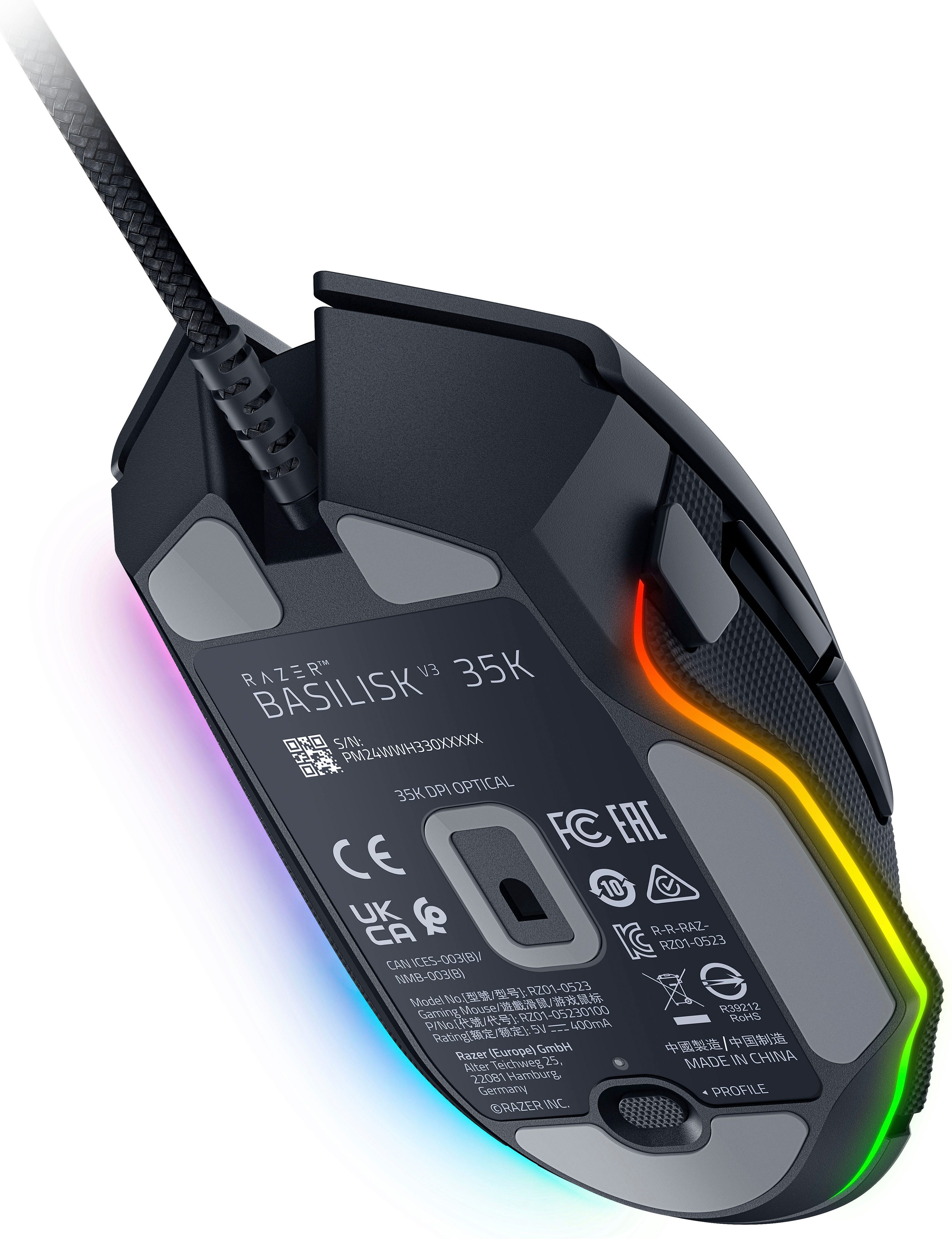 RAZER Basilisk V3 35K Gaming-Maus (kabelgebunden)