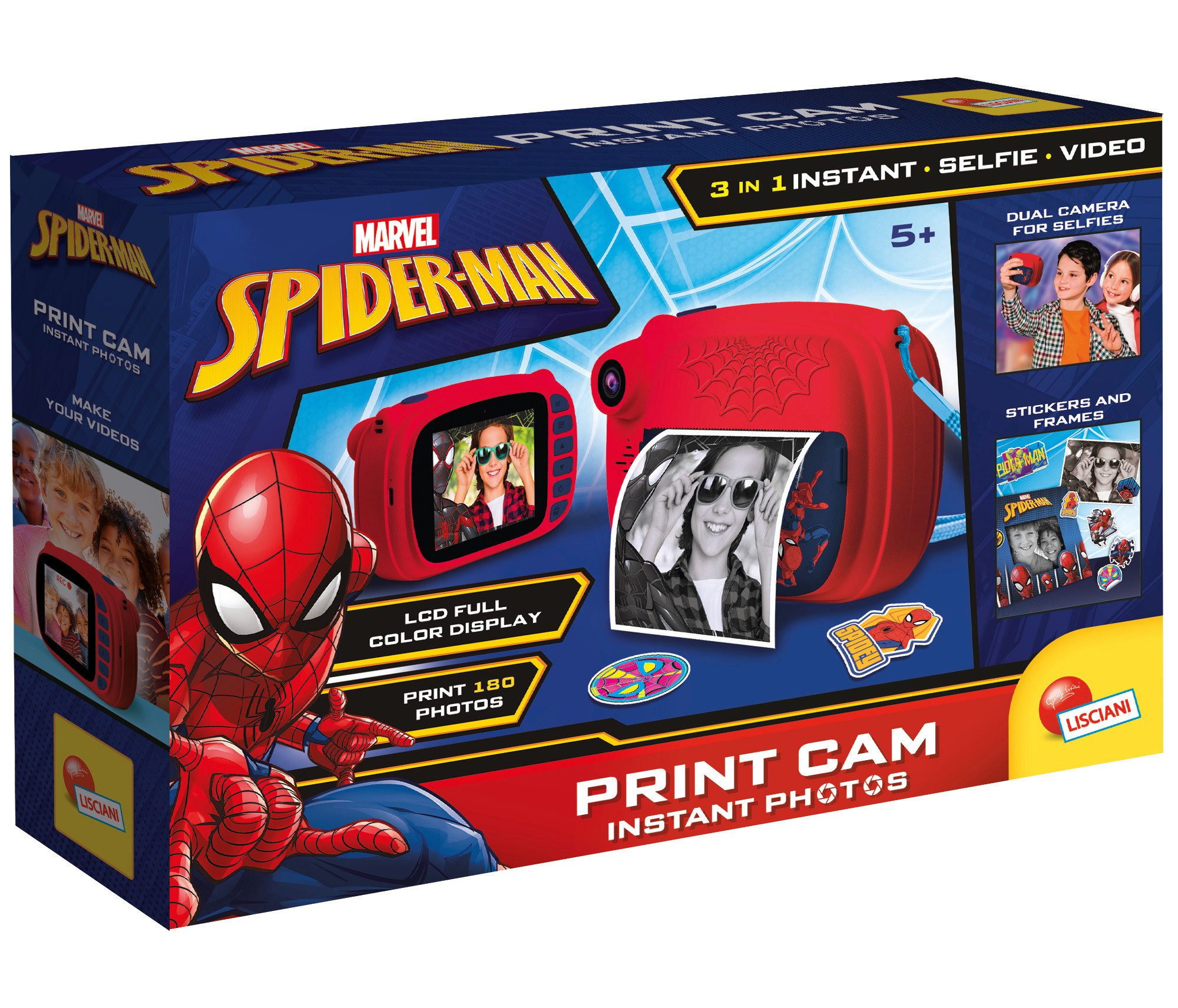 Marvel Spiderman Print Cam Sofortbildkamera Kinderkamera