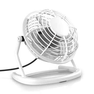 CSL Mini USB-Ventilator, Tischventilator neigbar, An/Aus-Schalter, optimal für den Schreibtisch