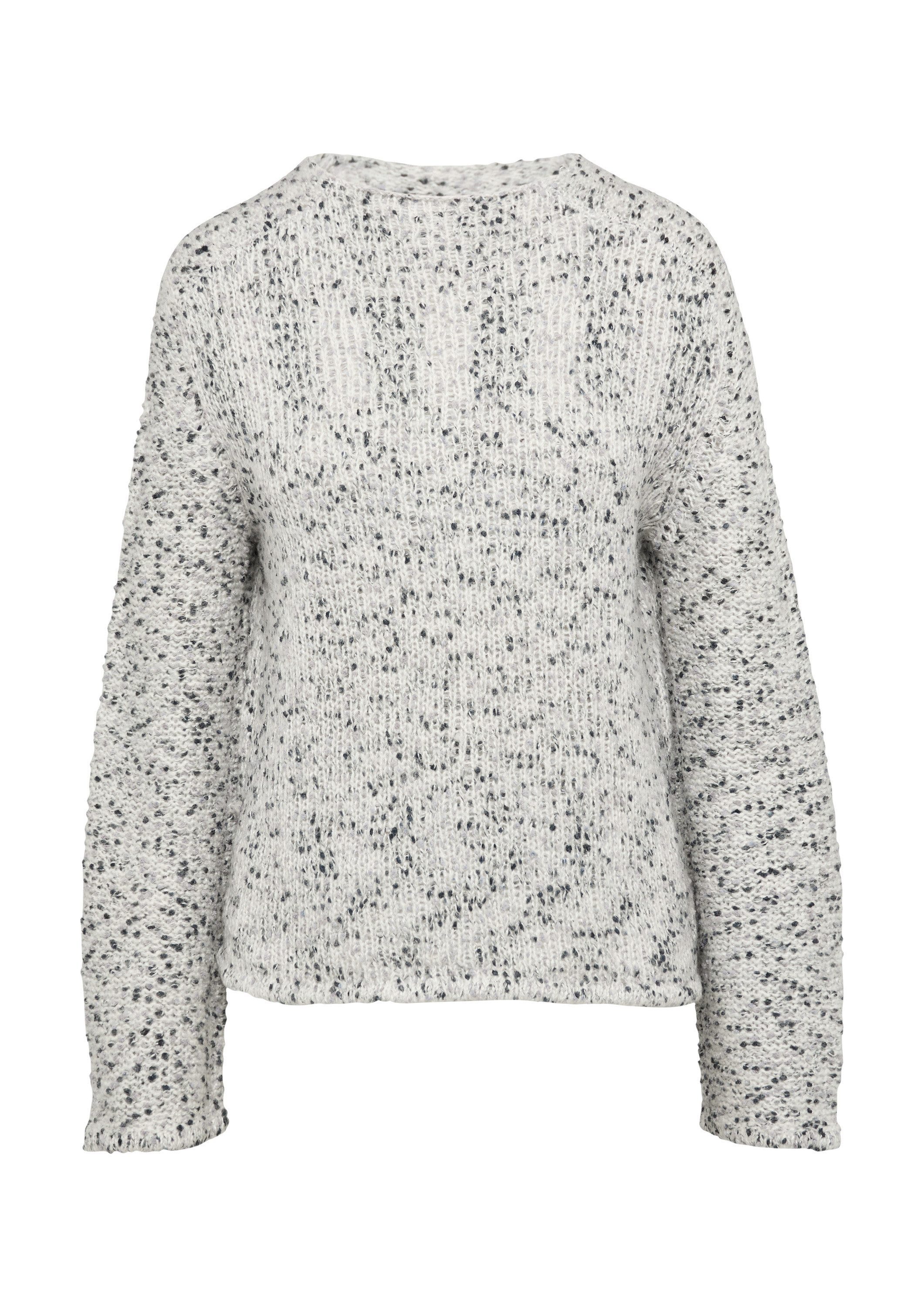 s.Oliver Longpullover Strickpullover Melierter Strickpullover mit weiten Är günstig online kaufen