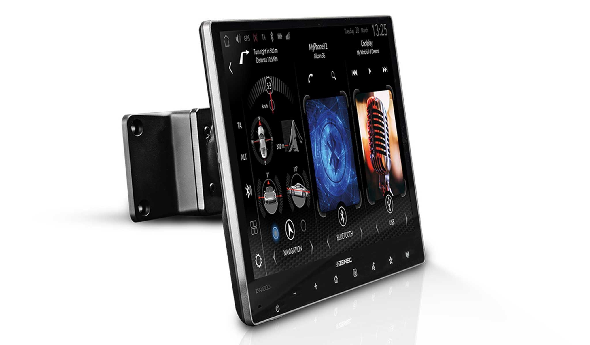 Zenec Z-N1000 Infotainment System mit 9" / 22,9 cm Display Autoradio (RDS, AM/FM Radio, Animiertes Display, Freisprecheinrichtung, 1 DIN)