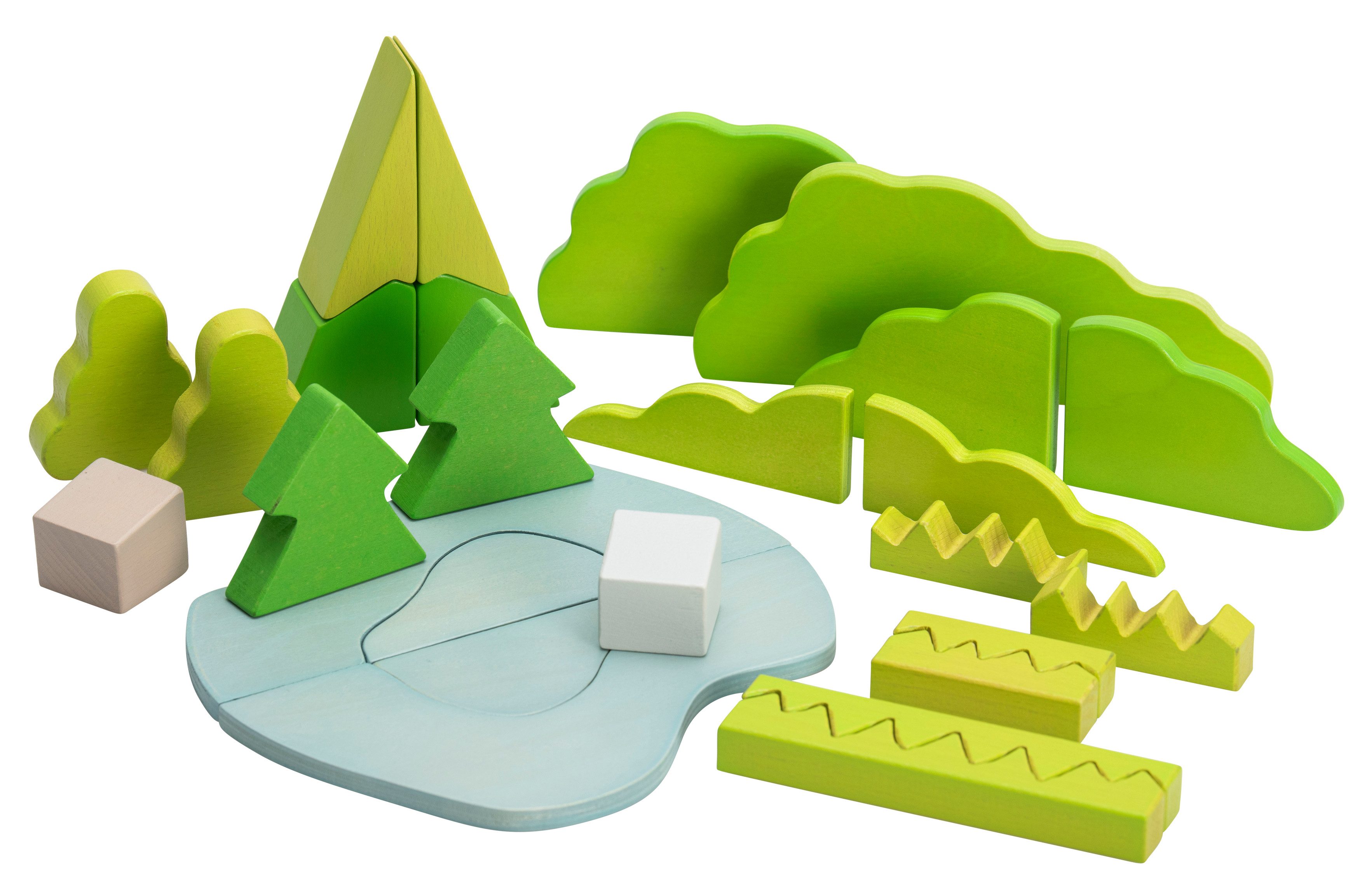 Betzold Bausteinset „Natur“ – Holzspielzeug für Kinder Spielbausteine