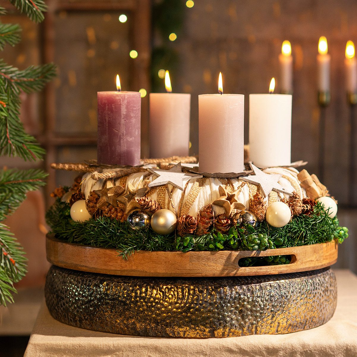 Viana Weihnachtsmann Holzsterne Dekoration Weihnachten Streudeko Tischdeko zum, 29 Stück